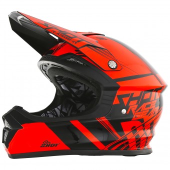 Casque Cross SHOT Furious Claw Neon Orange Casque Cross SHOT Furious Claw Neon Orange