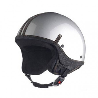 Casque jet Laura Smith Custom Gris Platinium Casque jet Laura Smith Custom Gris Platinium