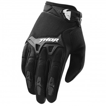 Guantes motocross Thor Spectrum Negro Niño Guantes motocross Thor Spectrum Negro Niño