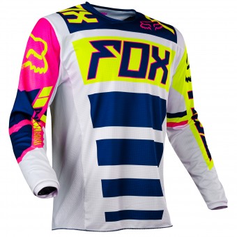 Camiseta Motocross FOX 180 Falcon Navy White 045 Camiseta Motocross FOX 180 Falcon Navy White 045
