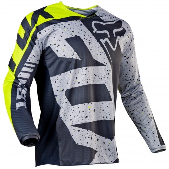 Camiseta Motocross FOX 180 Nirv Grey Yellow 086 Camiseta Motocross FOX 180 Nirv Grey Yellow 086