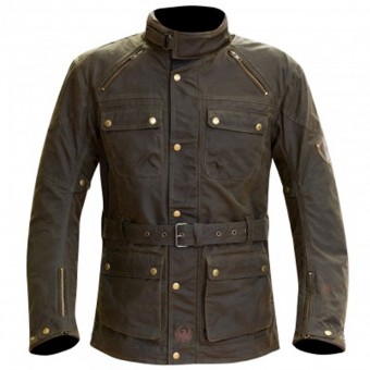 Cazadora moto Merlin Rowan Wax Olive Cazadora moto Merlin Rowan Wax Olive