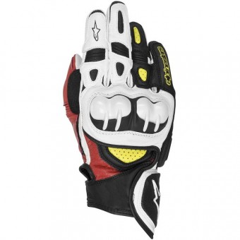 Guantes moto Alpinestars GP X Negro Rojo Amarillo Fluo Guantes moto Alpinestars GP X Negro Rojo Amarillo Fluo
