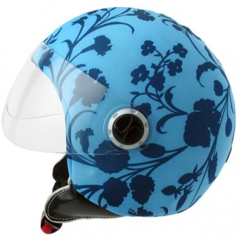 Helmetdress Funda de casco Blue Flowers