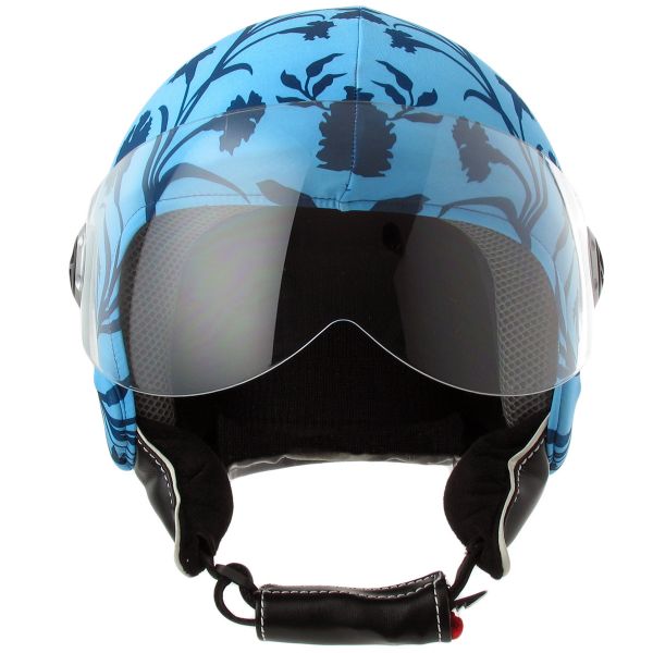 Helmetdress Funda de casco Blue Flowers