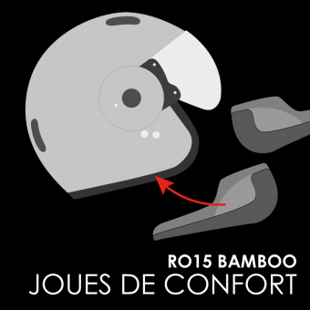 Interior casco Roof Par de Mejillas Bamboo