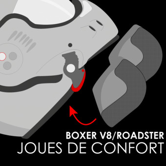 Interior casco Roof Par de Mejillas Boxer V-Boxer V8-Roadster-Rats-Rider