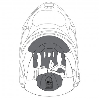 Interior casco AGV Acolchado Superior Tourmodular Interior casco AGV Acolchado Superior Tourmodular