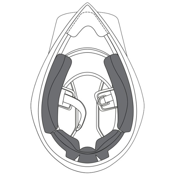 Interior casco AGV Par de carrilleras AX9 22.06