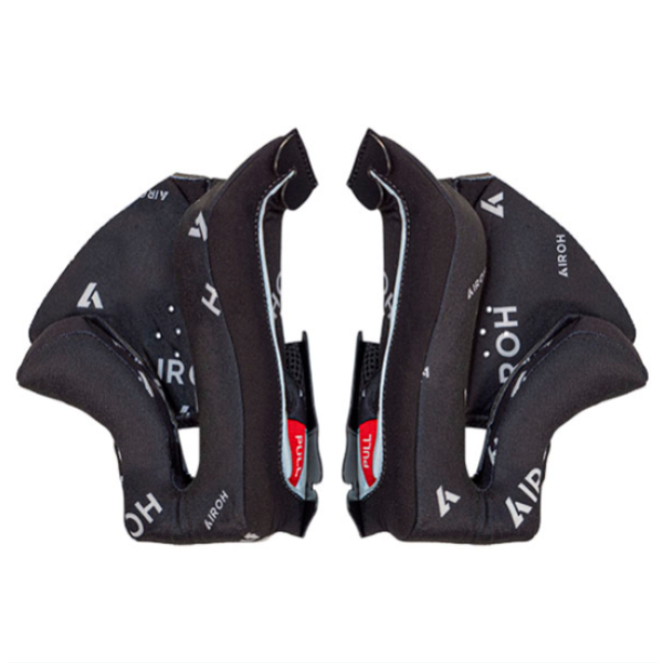 Interior casco Airoh Par de almohadillas negras Twist 3 Interior casco Airoh Par de almohadillas negras Twist 3