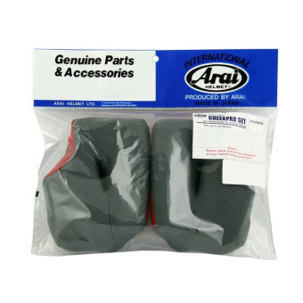 Interior casco Arai Par de Mejillas rojas MX-V