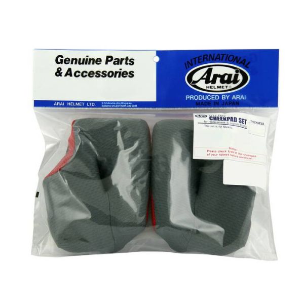 Interior casco Arai Par de Mejillas rojas MX-V Interior casco Arai Par de Mejillas rojas MX-V