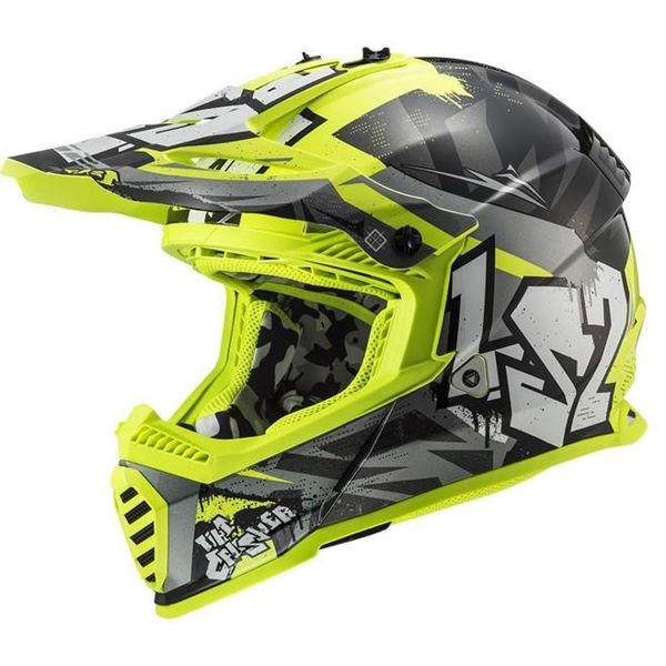 LS2 Juego completo de liners Fluo Yellow Fast II Mini MX437