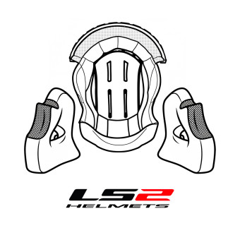 Interior casco LS2 Juego de forro completo Kid FF812