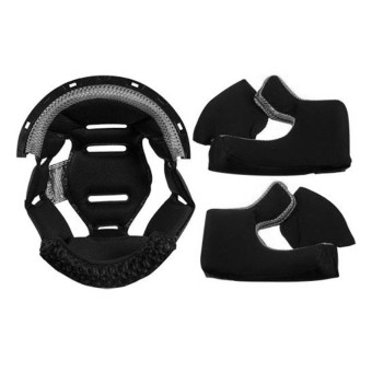 Interior casco LS2 Juego de forros completo Black Fast Evo MX437 Interior casco LS2 Juego de forros completo Black Fast Evo MX437