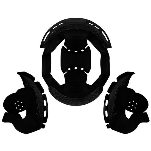Interior casco LS2 Juego completo de liners Black Fast II MX708