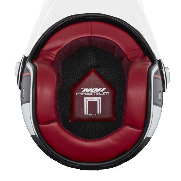 Interior casco NOX Juego completo de forro Heritage rojo 22.06
