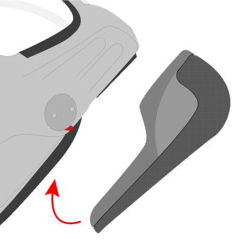 Interior casco Roof Par de carrilleras RO32 Desmo 3 Carbon Interior casco Roof Par de carrilleras RO32 Desmo 3 Carbon