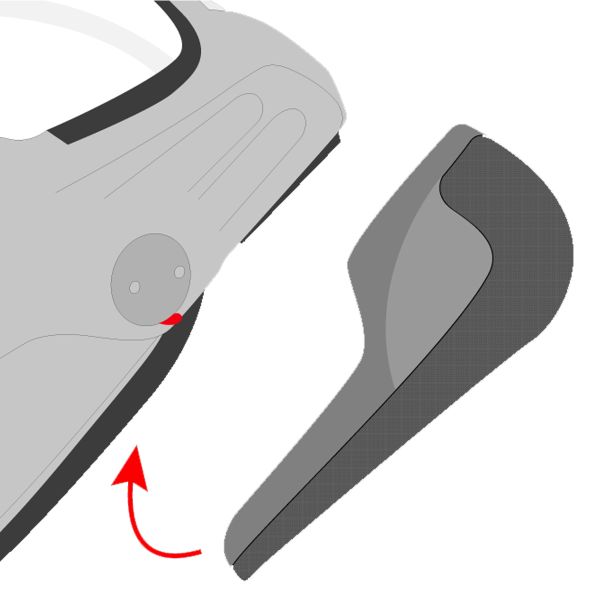 Interior casco Roof Par de carrilleras RO32 Desmo 3 Carbon