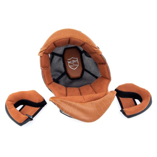 Interior casco Scorpion Juego completo de forros Red Belfast Evo Carbon