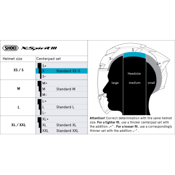 Shoei Interior X-Spirit 3