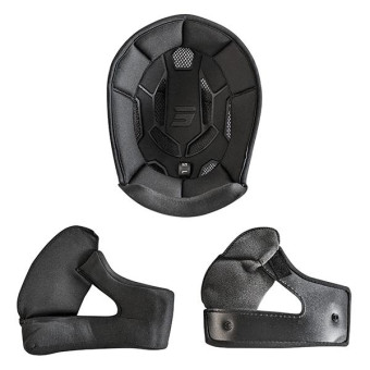 Interior casco SHOT Juego de forro completo negro Furious Kid 22.06 Interior casco SHOT Juego de forro completo negro Furious Kid 22.06