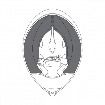 Interior casco AGV Par de Mejilas Pista GP R Interior casco AGV Par de Mejilas Pista GP R