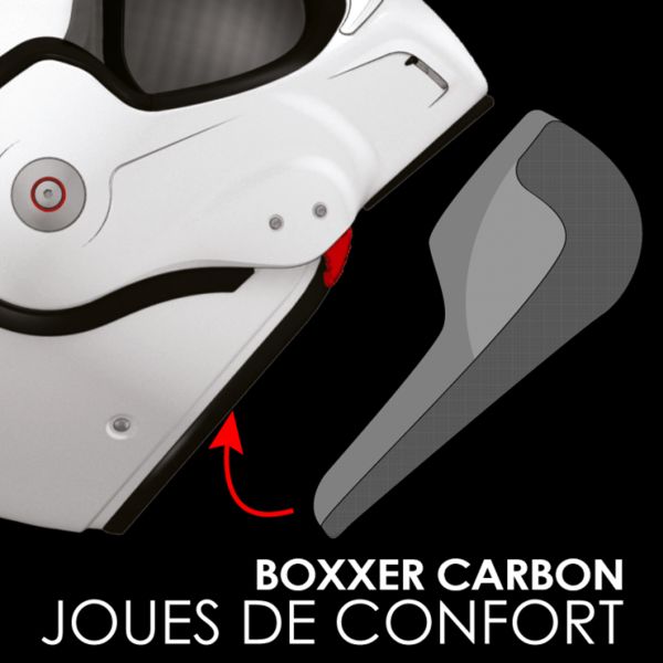 Interior casco Roof Par de Mejillas Boxxer Carbon