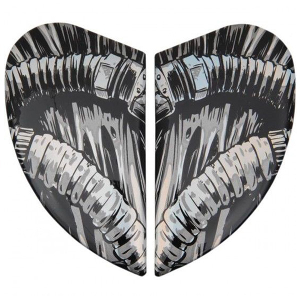 Piezas sueltas casco ICON Airmada Bioskull Tapa Placa Pivote Cromo Piezas sueltas casco ICON Airmada Bioskull Tapa Placa Pivote Cromo