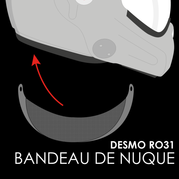 Piezas sueltas casco Roof Cinta de Nuca Desmo RO31