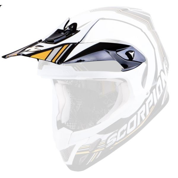 Piezas sueltas casco Scorpion Visera VX-20 Air Spot Negro Blanco