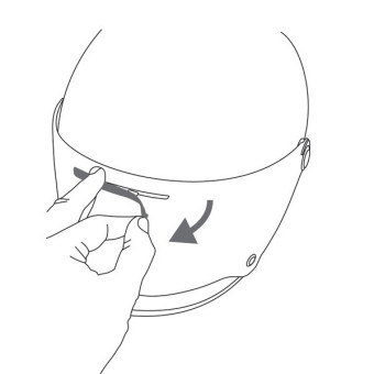 Piezas sueltas casco AGV Cubierta de ventilacin para visera X3000