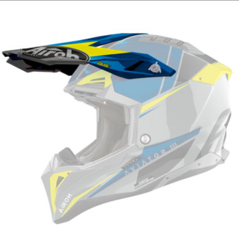 Piezas sueltas casco Airoh Aviator 3 Push tapa azul brillo Piezas sueltas casco Airoh Aviator 3 Push tapa azul brillo
