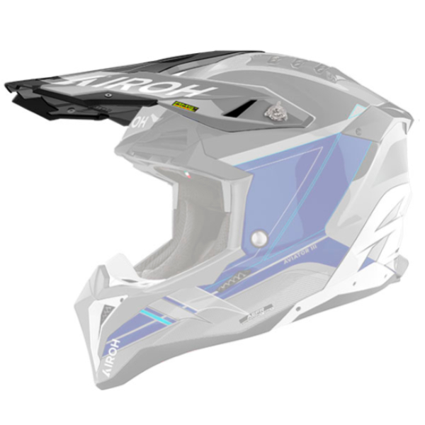 Piezas sueltas casco Airoh Aviator 3 Azul sable pico brillante