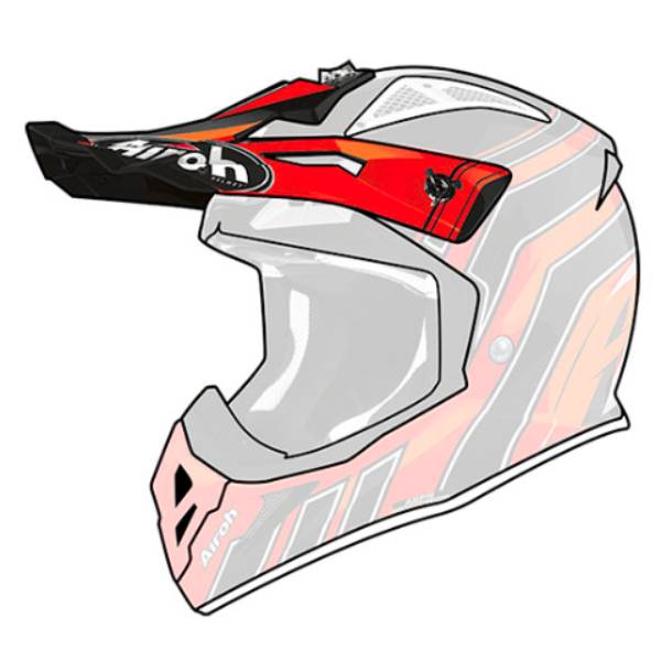 Piezas sueltas casco Airoh Aviador Ace Art Pico Naranja