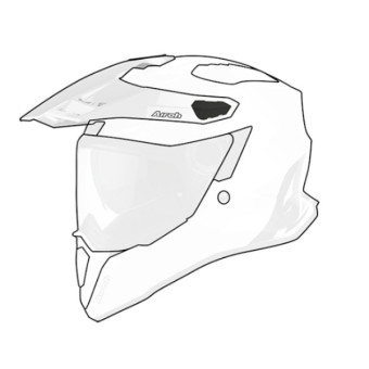 Piezas sueltas casco Airoh Visera Commander Red Gloss Piezas sueltas casco Airoh Visera Commander Red Gloss