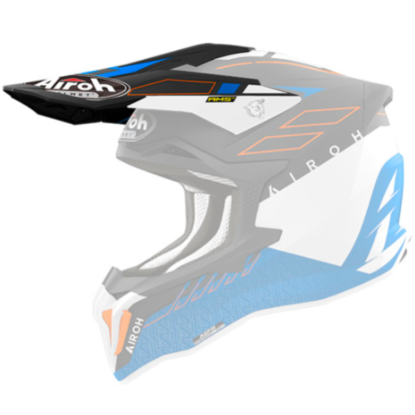 Piezas sueltas casco Airoh Strycker Skin azul mate pico