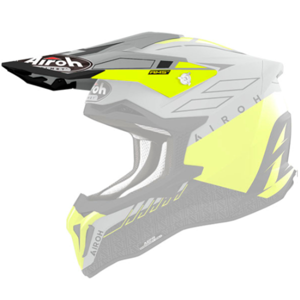 Piezas sueltas casco Airoh Strycker Skin amarillo mate pico