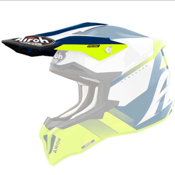 Piezas sueltas casco Airoh Strycker Blazer amarillo pico brillante