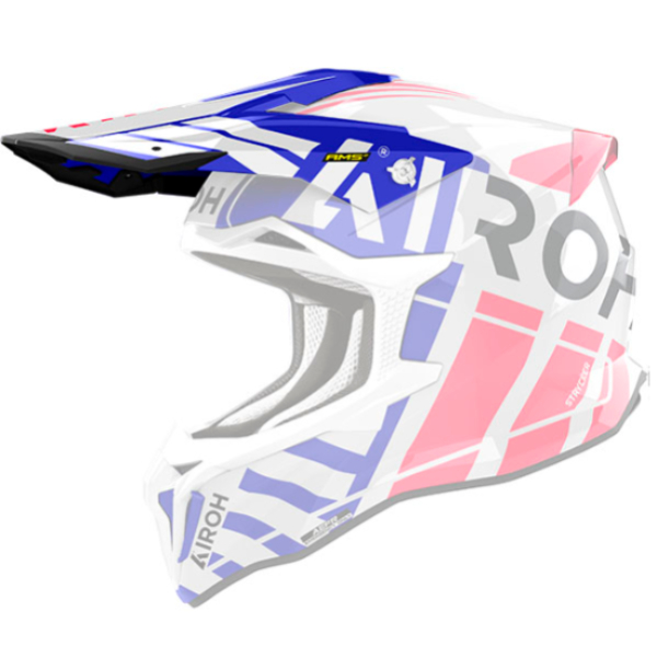 Piezas sueltas casco Airoh Strycker Brave gorra azul roja brillante