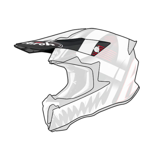 Piezas sueltas casco Airoh Mscara Twist 2.0 Pico mate