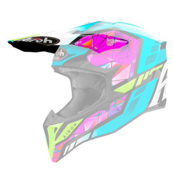 Piezas sueltas casco Airoh Wraaap diamante mate pico Piezas sueltas casco Airoh Wraaap diamante mate pico