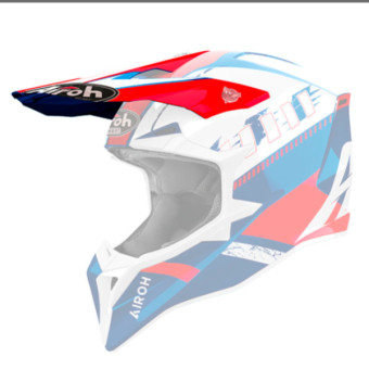 Piezas sueltas casco Airoh Wraaap Feel azul/rojo brillo pico Piezas sueltas casco Airoh Wraaap Feel azul/rojo brillo pico