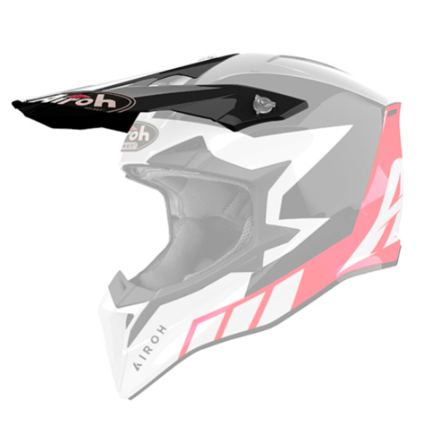 Piezas sueltas casco Airoh Wraaap Reloaded rojo brillo pico Piezas sueltas casco Airoh Wraaap Reloaded rojo brillo pico