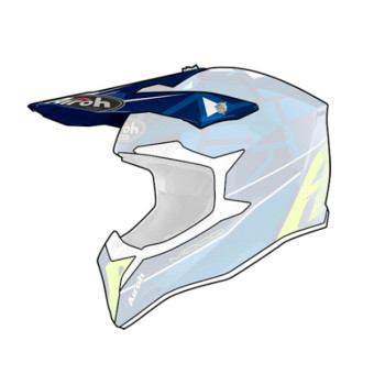 Piezas sueltas casco Airoh Gorra infantil Wraap Mood Azul Piezas sueltas casco Airoh Gorra infantil Wraap Mood Azul