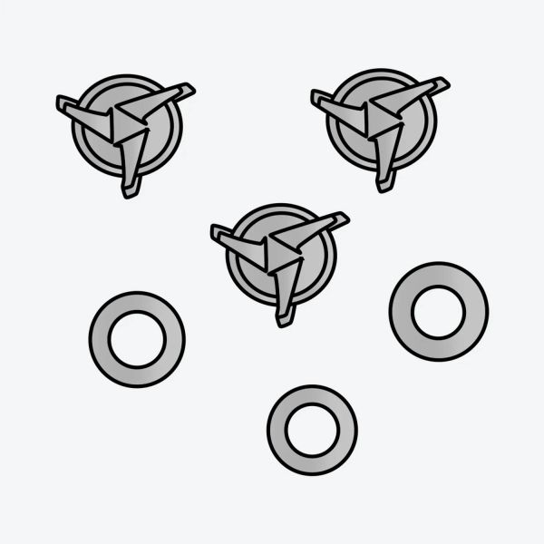 Piezas sueltas casco Airoh Tornillos de pico Wraap