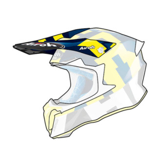 Piezas sueltas casco Airoh Visiere Twist 2.0 Marco Azul Brillo