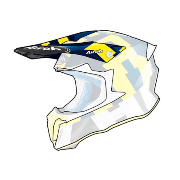 Piezas sueltas casco Airoh Visiere Twist 2.0 Marco Azul Brillo