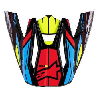 Piezas sueltas casco Alpinestars Peak S-M5 22.06 Action 2 Negro amarillo fluo rojo brillante