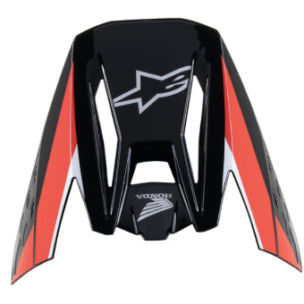 Piezas sueltas casco Alpinestars Gorra S-M5 22.06 Honda Negro rojo brillante